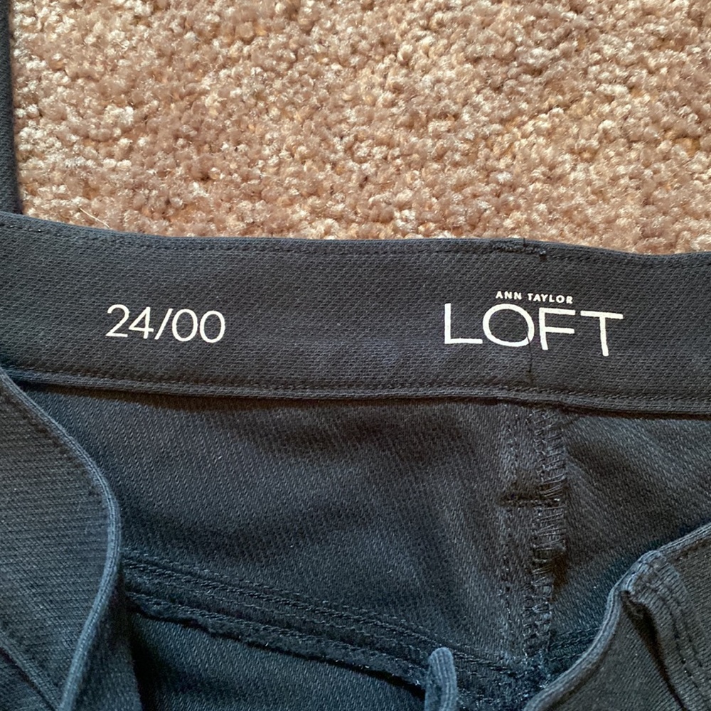 Loft black skinny jeans - 00 - EUC - Picture 8 of 9